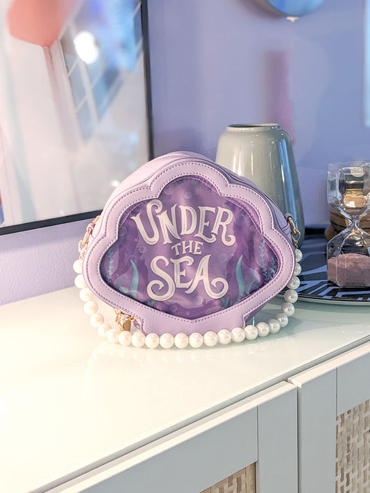 Mermaid Shell Ita Bag Purple