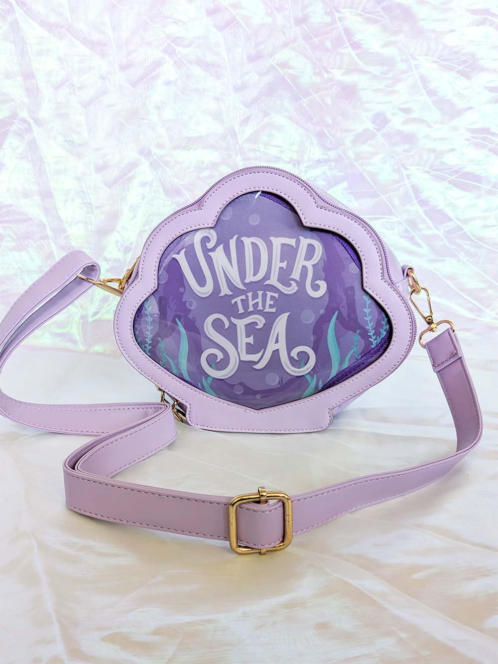 Mermaid Shell Ita Bag Purple