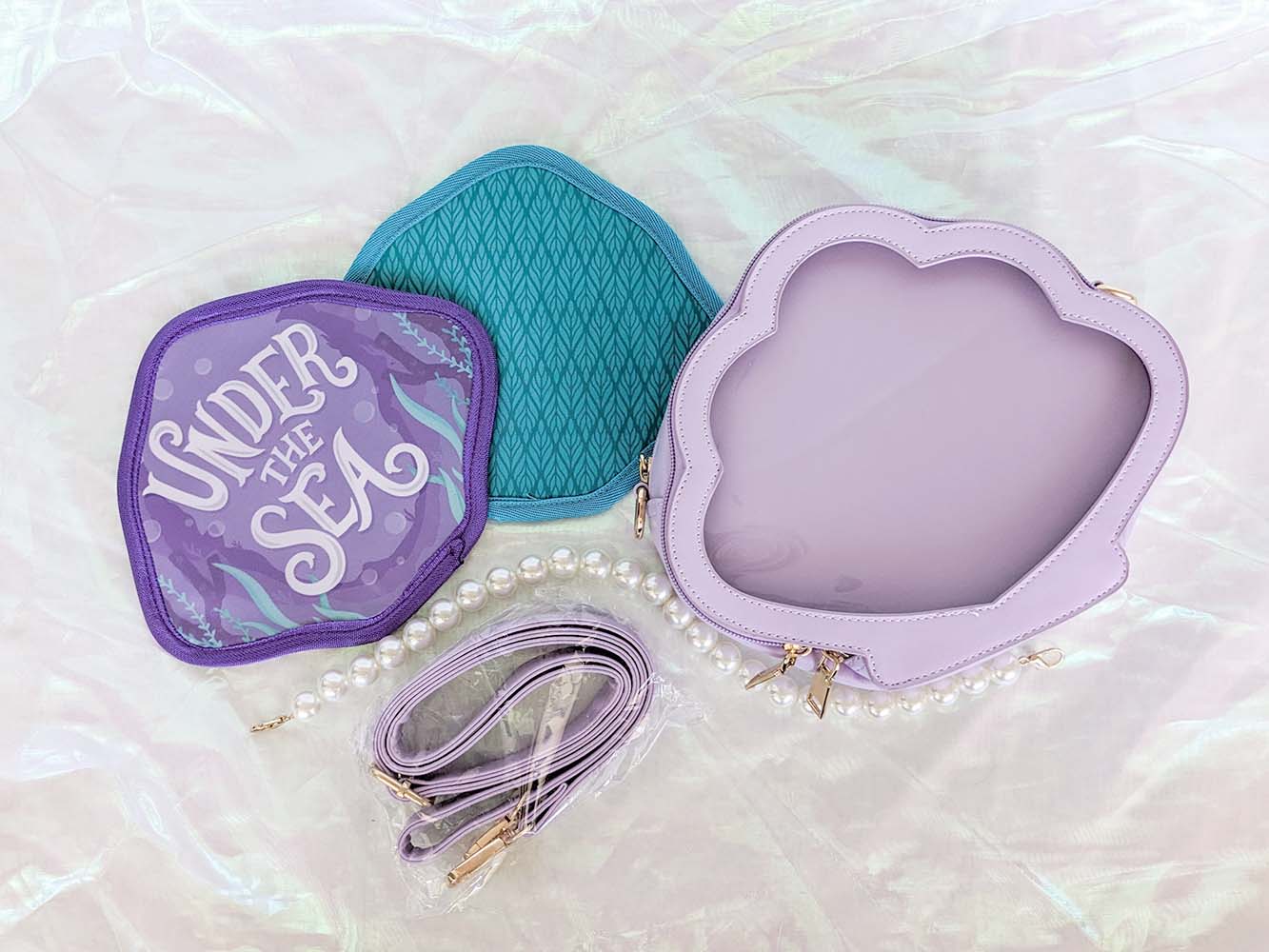 Mermaid Shell Ita Bag Purple