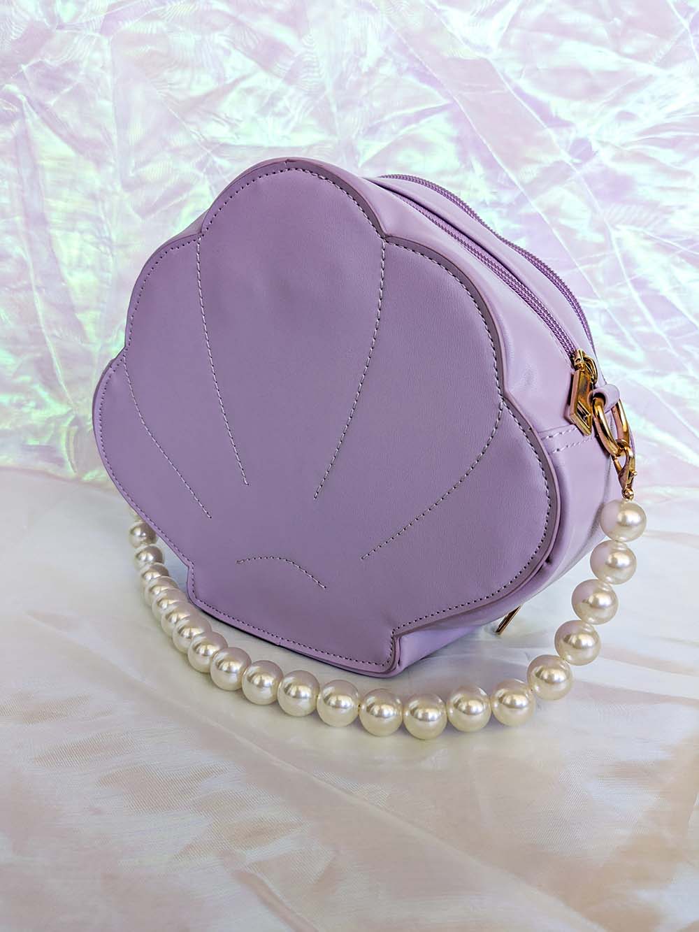 Mermaid Shell Ita Bag Purple
