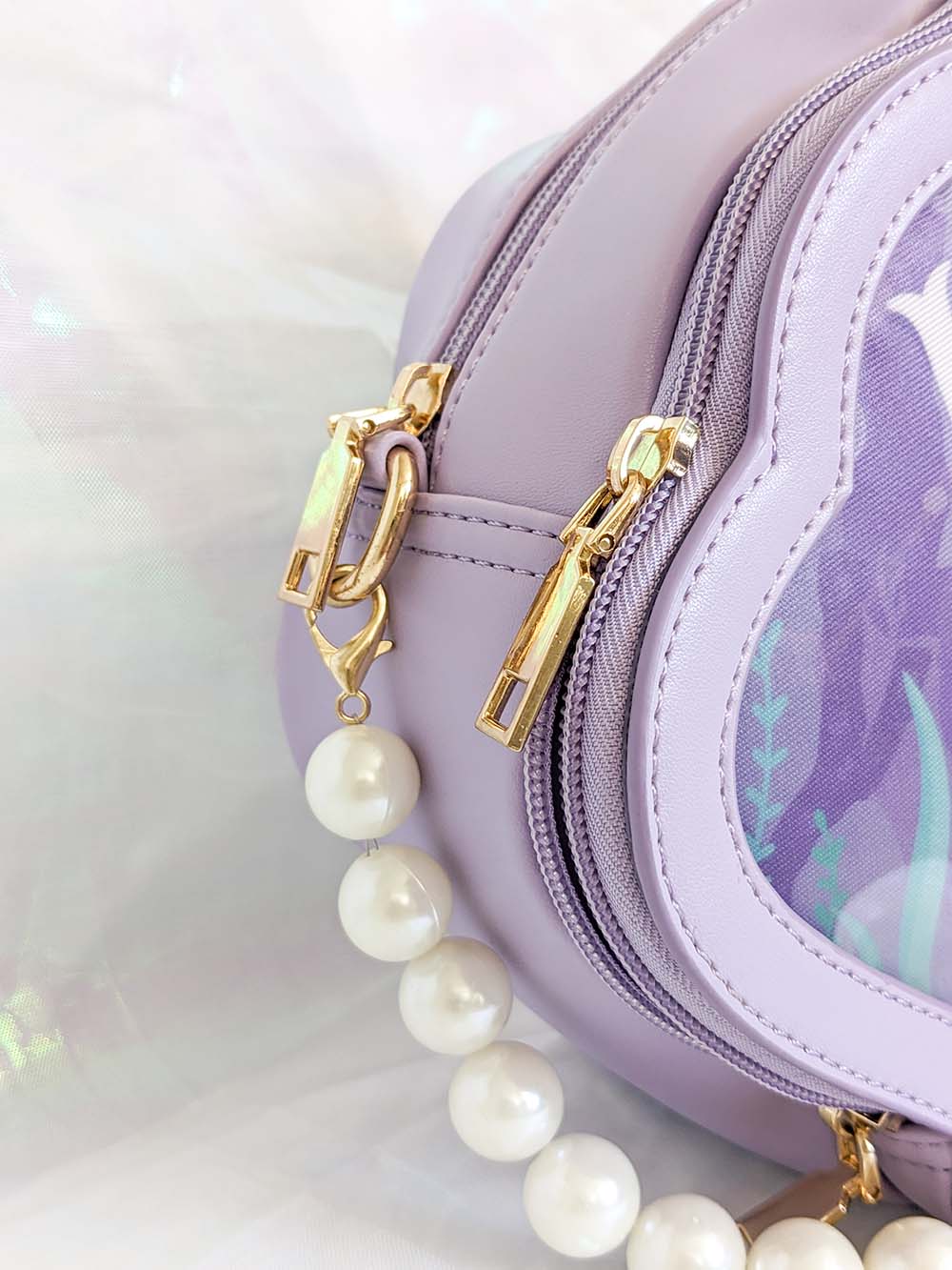 Mermaid Shell Ita Bag Purple