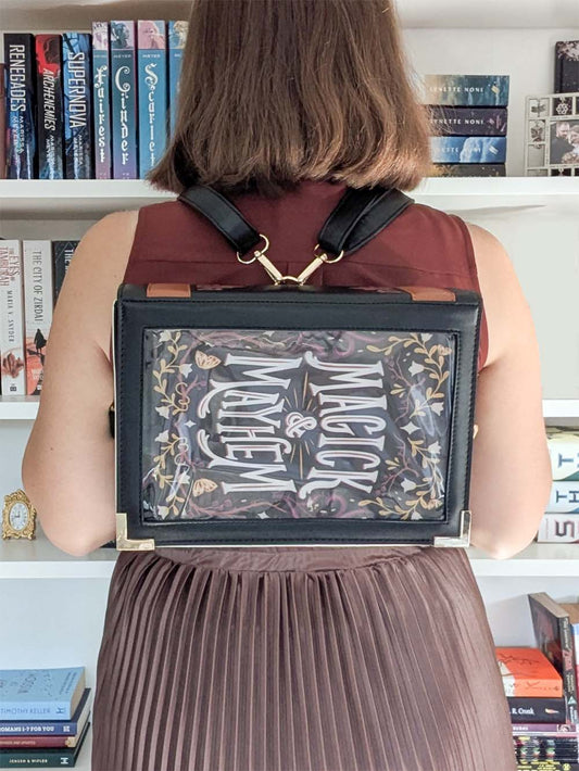 Small Book Ita Bag Backpack Black Magick and Mayhem