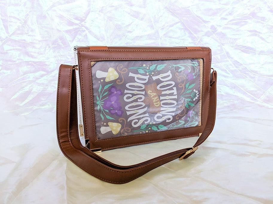 Potions Poisons Dark Academia Book Ita Messenger Bag