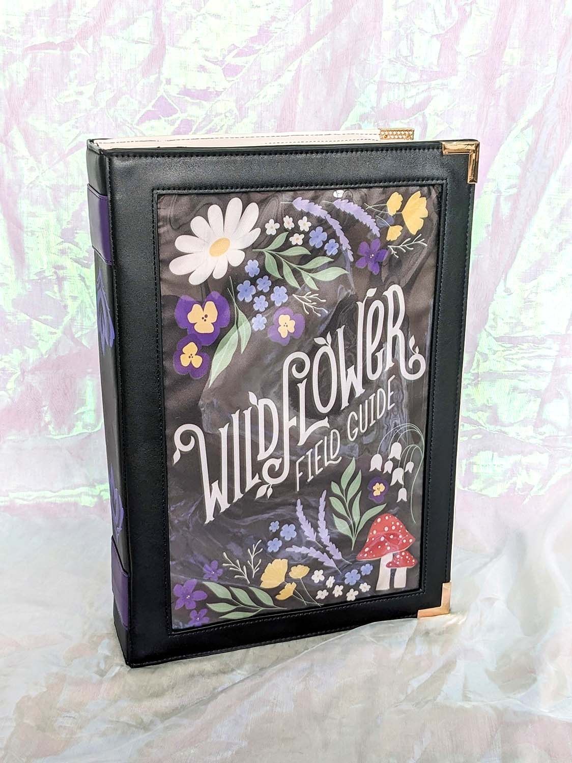 Bookish Ita Bag Cover Insert Black Wildflower