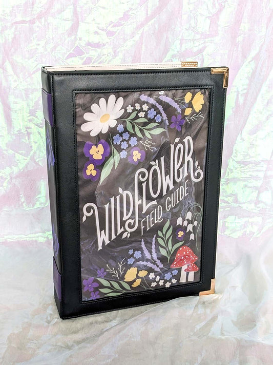 Bookish Ita Bag Cover Insert Black Wildflower