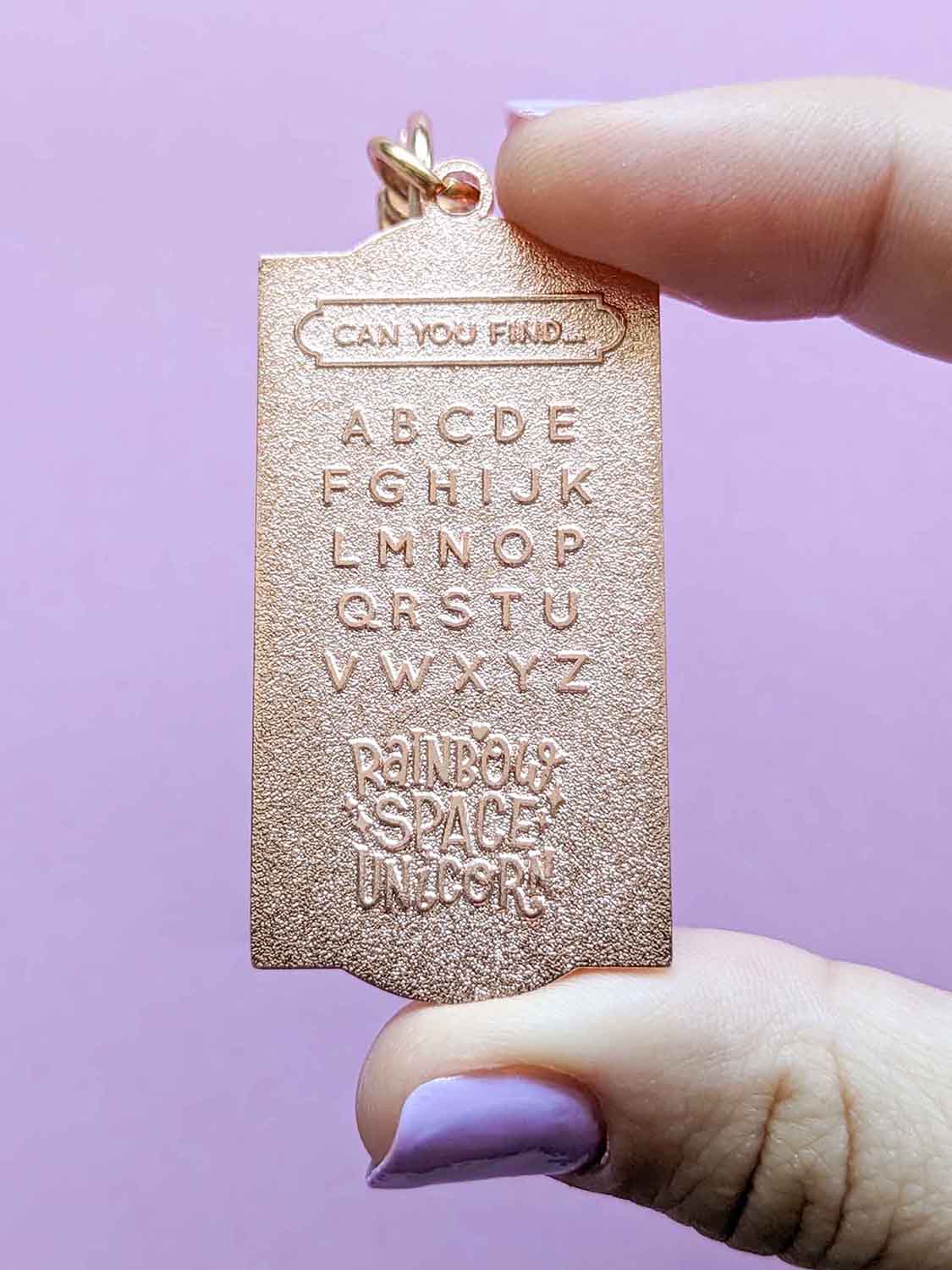 Alpha Puzzle Calming Keychain Black Shimmer