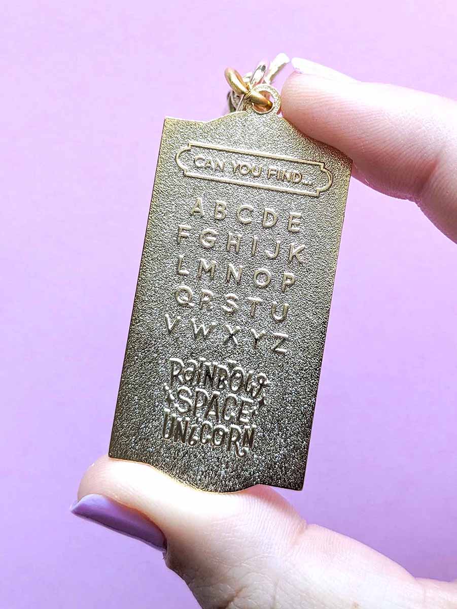 Alpha Puzzle Calming Keychain Pastel Rainbow