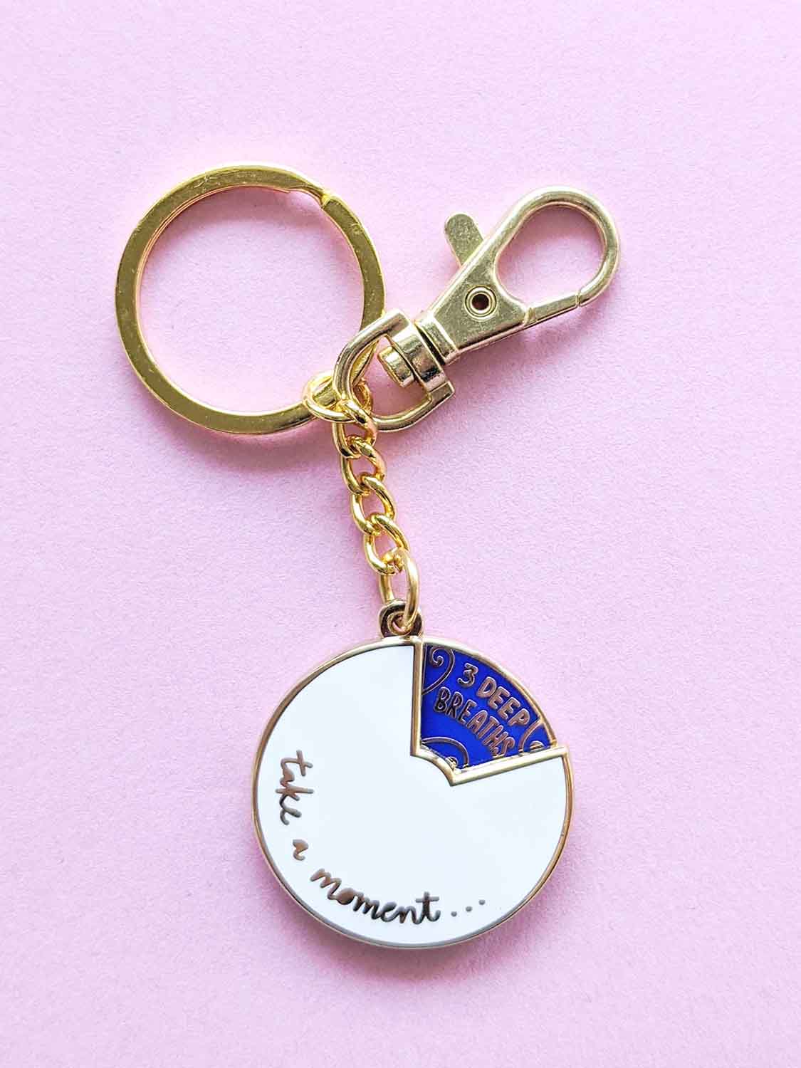 Self Care Spinner Keychain - 3 Deep Breaths