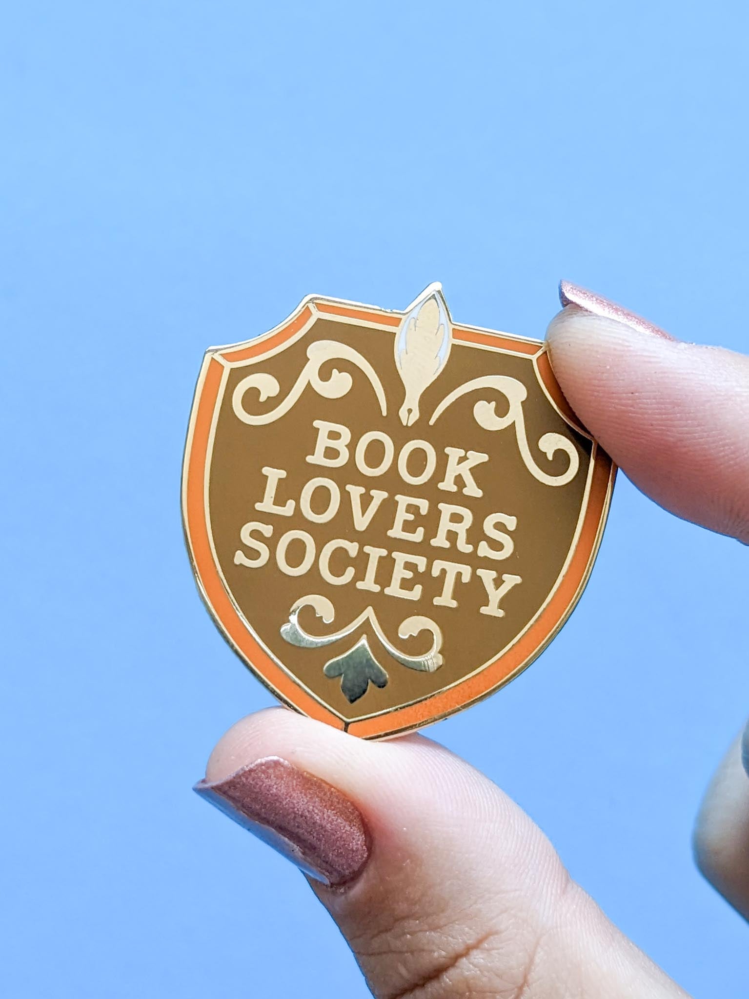 Book Lover Society Enamel Pin Badge