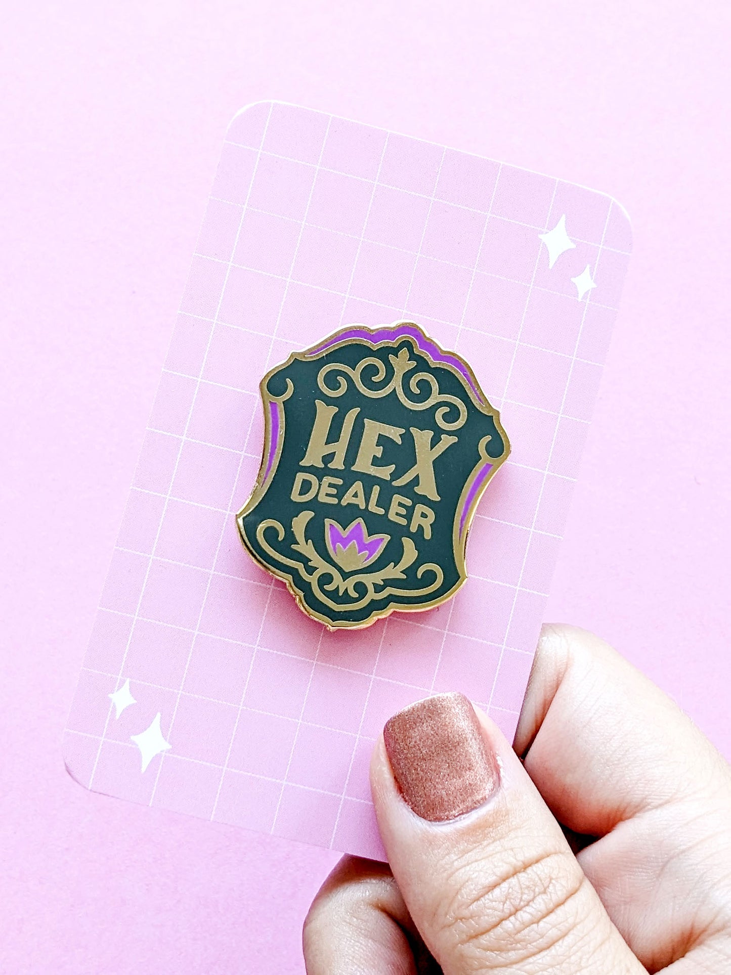 Hex Dealer Cute Witchcore Enamel Pin
