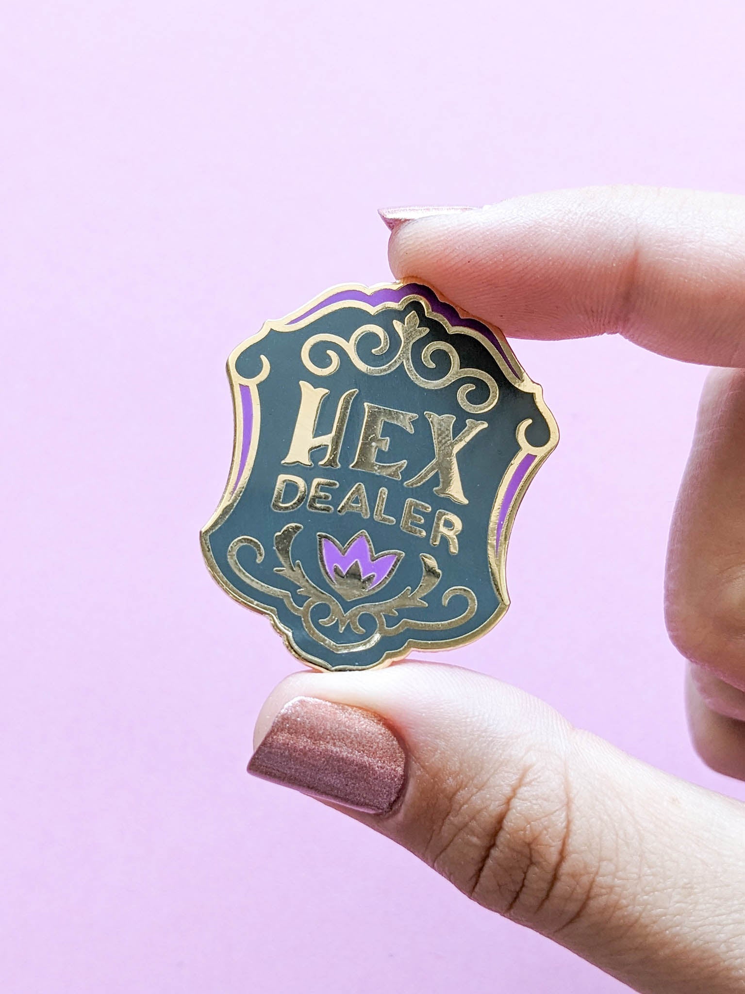 Hex Dealer Cute Witchcore Enamel Pin