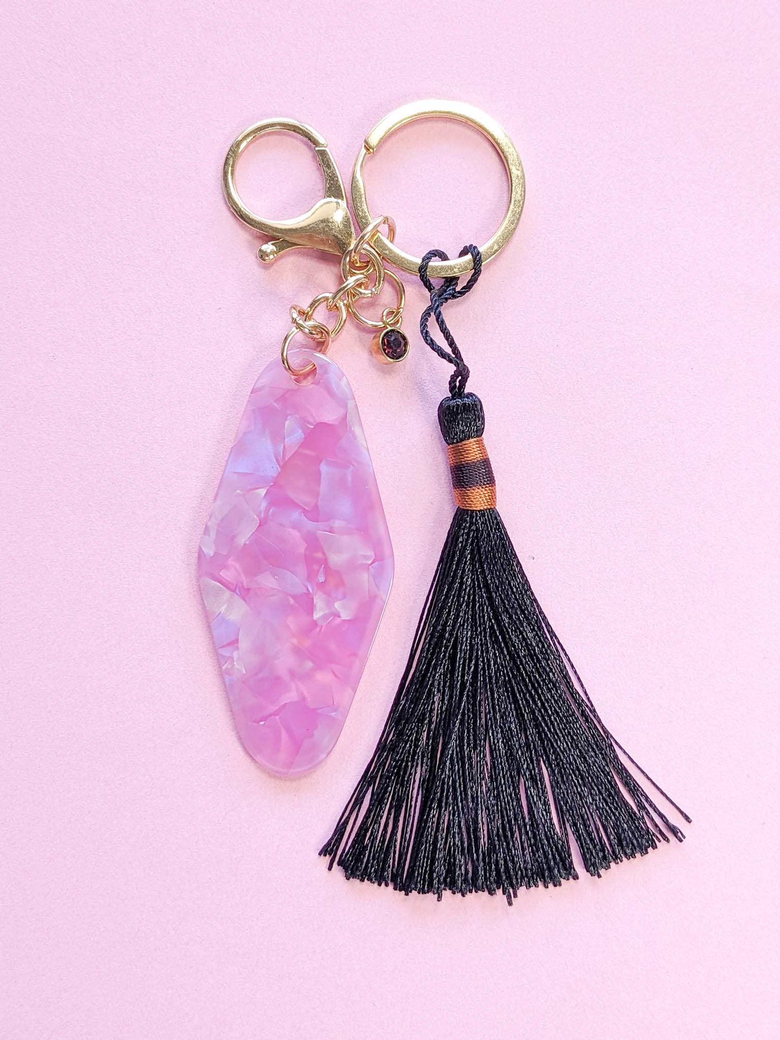 Purple Acrylic Keychain 100% That Witch