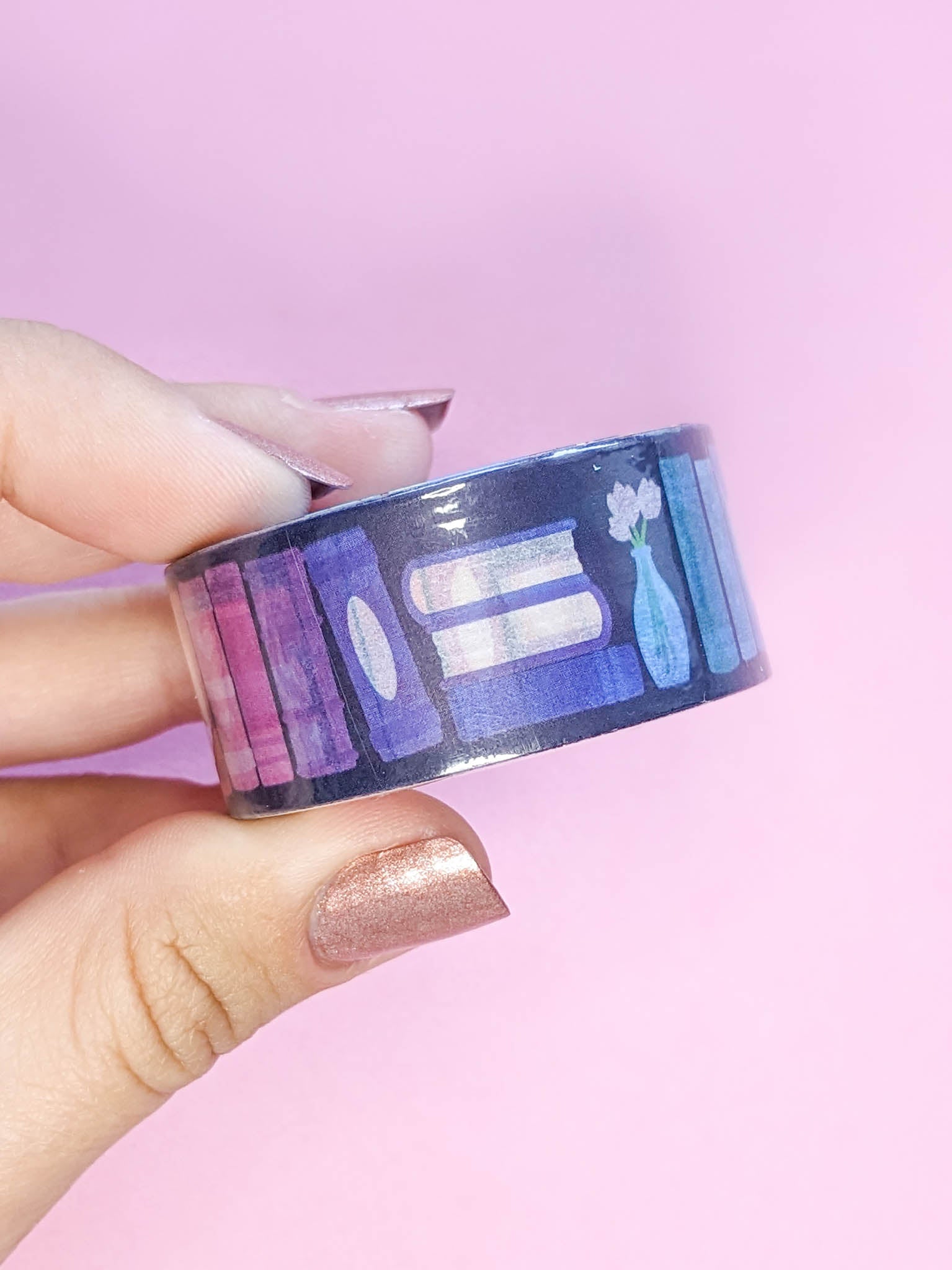 Rainbow Bookcase Washi Tape