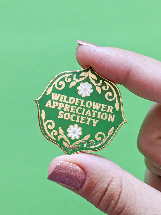 Wildflower Appreciation Society Cottagecore Enamel Pin