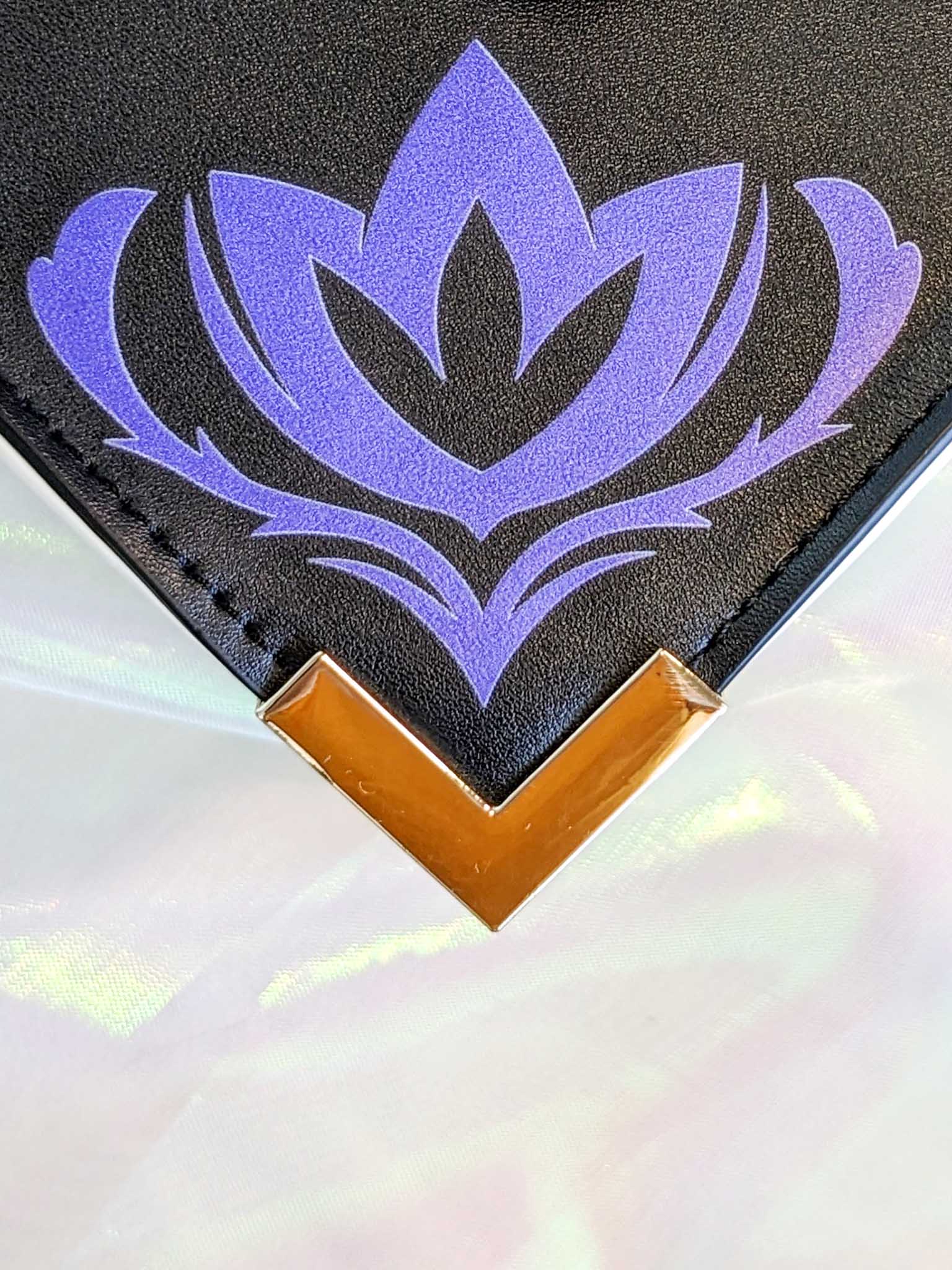 Bookish Ita Messenger Laptop Bag Backpack in Witchy Black Purple Herbs and Hexes