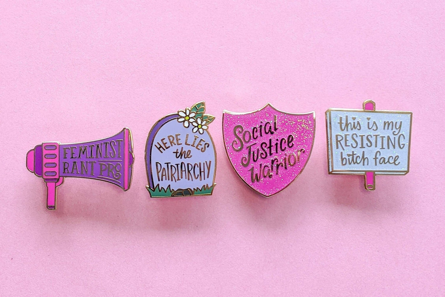 Feminist Enamel Pin collection