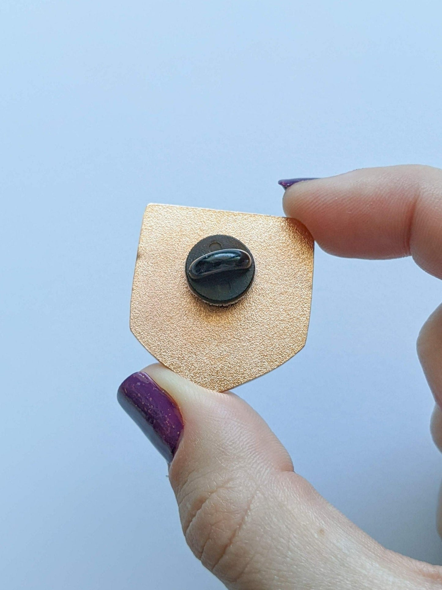 Pocket Equality Black Rose Gold Enamel Pin