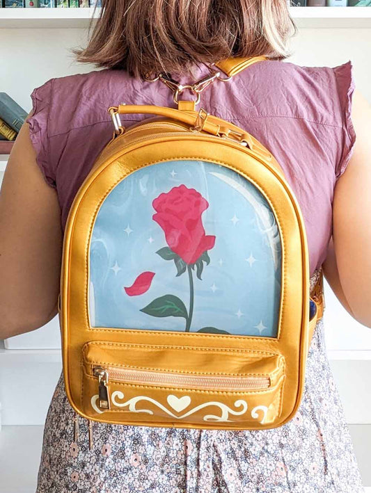 Gold Beauty and the Beast Ita Backpack Mode