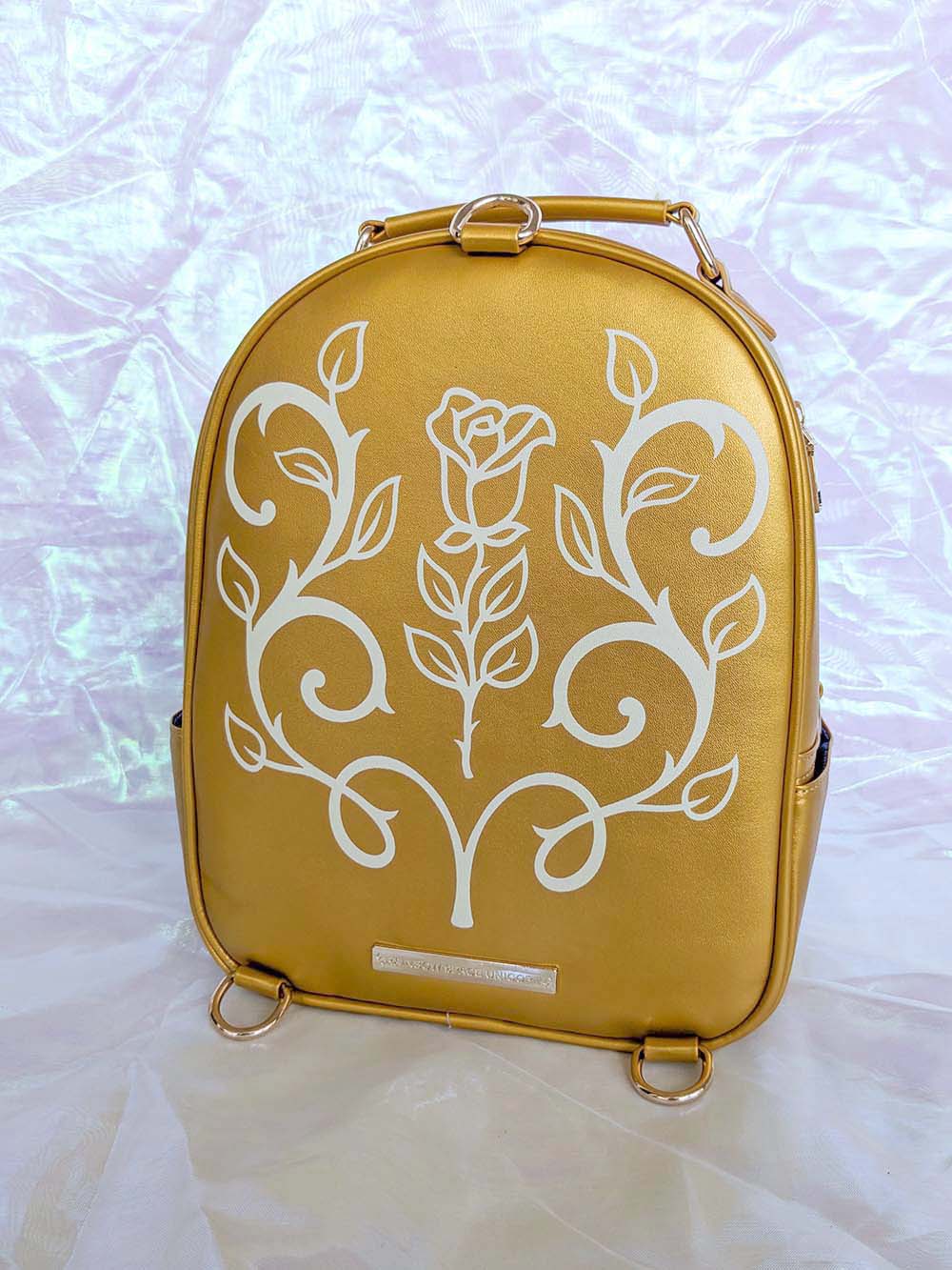 Enchanted Rose Beauty and the Beast Ita Bag Back Screen Printed Rose