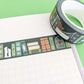 Greenery Bookcase Washi Tape Close Up