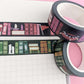 Greenery Bookcase Washi Tape Close Up