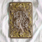 Brown Bookish Ita Bag Insert Herbs and Hexes