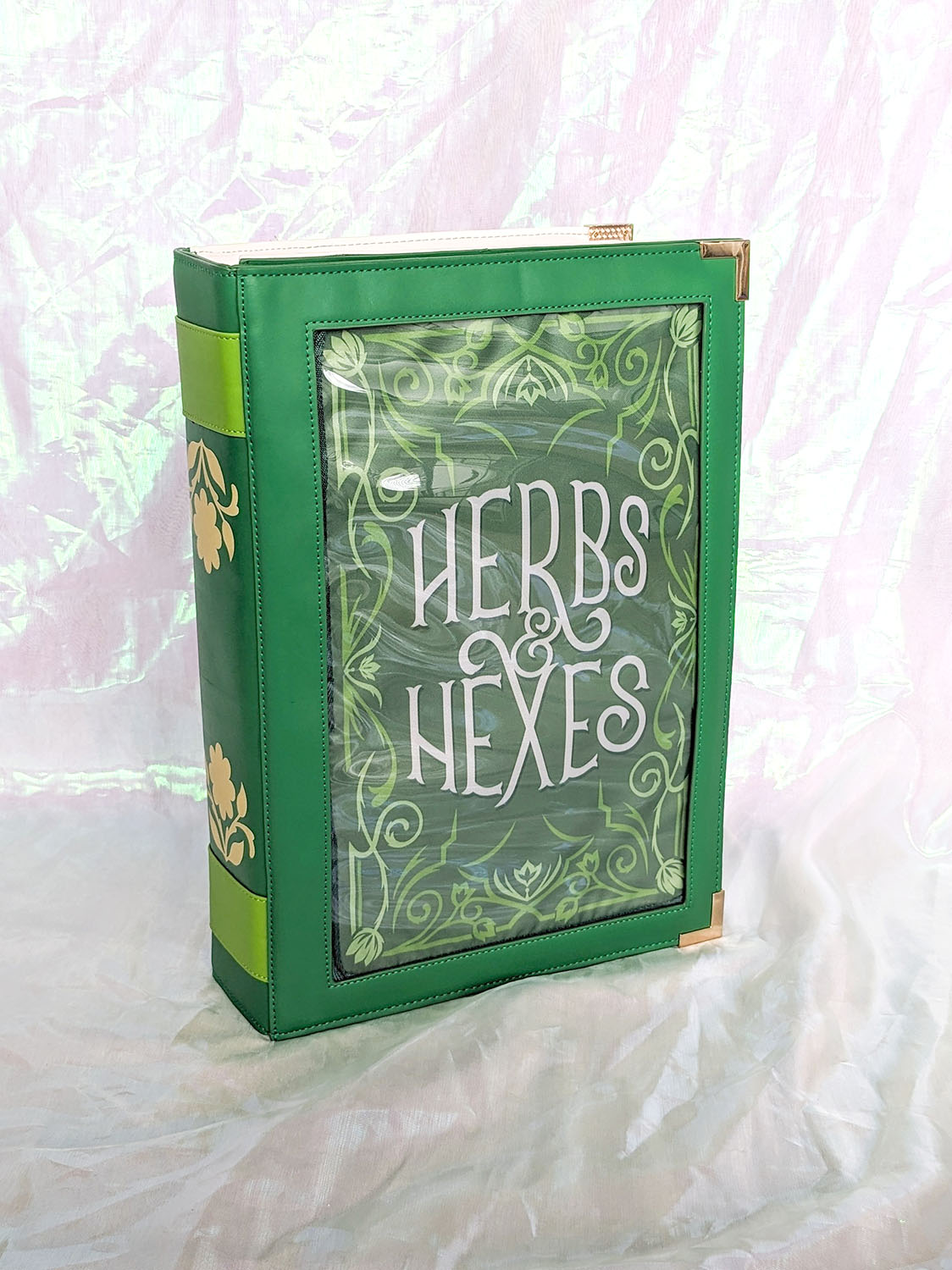 Green Bookish Bag Herbs Hexes Cover