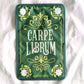 Green Bookish Bag Carpe Librum Cover