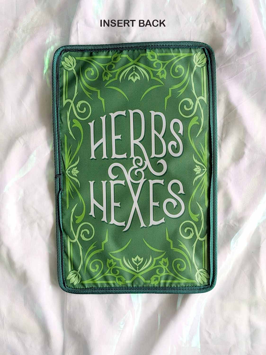 Green Bookish Bag Herbs Hexes Cover