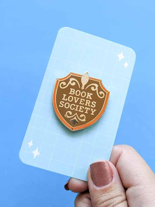 Book Lover Society Enamel Pin Badge