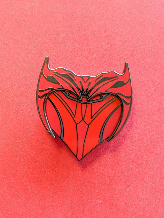 Scarlet Witch Wanda Heart Enamel Pin