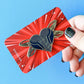 Wasp Superhero Enamel Pin with see through wings